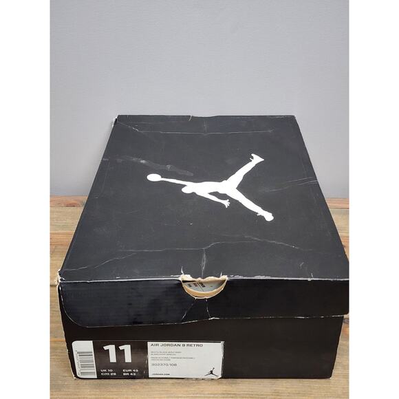 Nike Air Jordan 9 Retro Barons 2014 Men’s Size 11 White Black 302370-106 main image 4